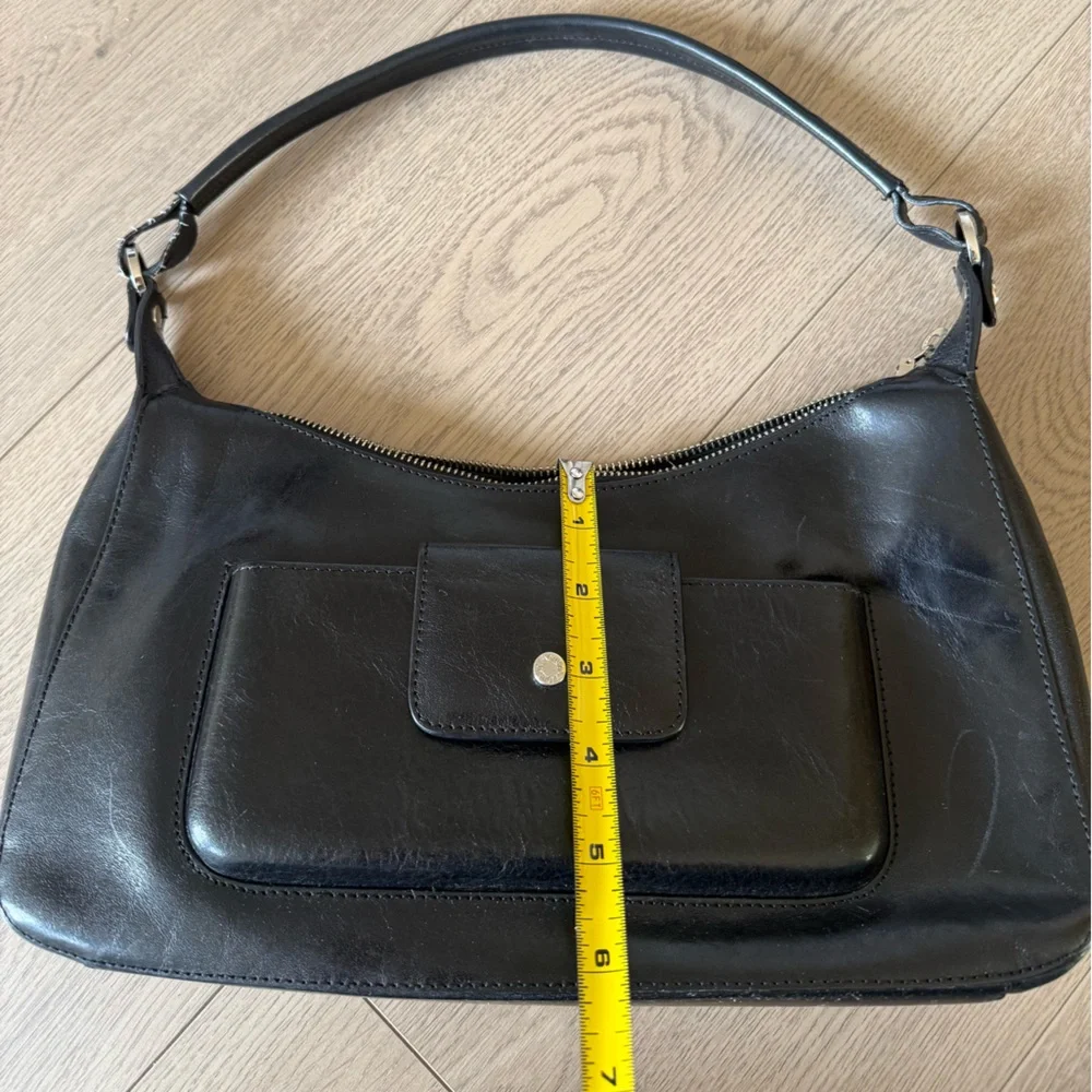 Monsac original purse Bag Hobo shoulder black‎ Y2K Vintage VTG Leather